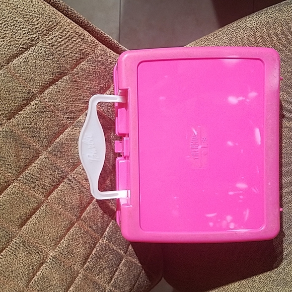 Vintage 2007 Barbie Thermos Multicolor Lunchbox Doll Clothing Storage Case Y2K - Picture 2 of 4